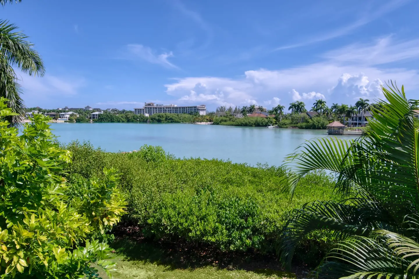 View across the lagoon from Grace.